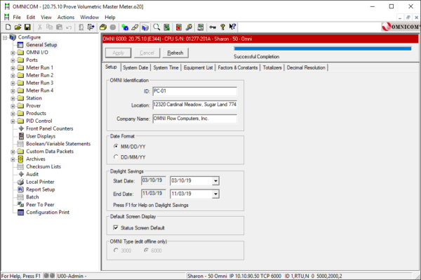 OmniCom V1.3 software